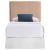 Gigi Fabric Rectangular Upholstered Headboard, Twin Size