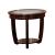 Crystal Falls Glass/Wood Storage End Table