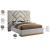 Vector Faux Leather King Size Bed