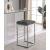Nicola Velvet Counter Stool with Chrome Steel Base