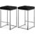 Nicola Velvet Counter Stool with Chrome Steel Base