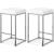 Nicola Faux Leather Counter Stool with Chrome Steel Base