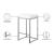 Nicola Faux Leather Counter Stool with Chrome Steel Base