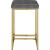 Nicola Velvet Counter Stool with Gold Steel Base