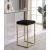 Nicola Velvet Counter Stool with Gold Steel Base