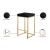 Nicola Velvet Counter Stool with Gold Steel Base