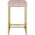 Nicola Velvet Counter Stool with Gold Steel Base
