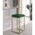 Nicola Velvet Counter Stool with Gold Steel Base