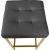 Nicola Faux Leather Counter Stool with Gold Steel Base