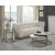 Massimo 2-Piece Round Faux Marble End Table with Gold Steel Base