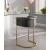 Donatella Velvet Counter Stool with Gold Steel Base
