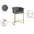 Donatella Velvet Counter Stool with Gold Steel Base