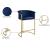 Donatella Velvet Counter Stool with Gold Steel Base