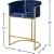 Donatella Velvet Counter Stool with Gold Steel Base