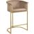 Donatella Velvet Counter Stool with Gold Steel Base