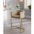 Donatella Velvet Counter Stool with Gold Steel Base