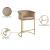 Donatella Velvet Counter Stool with Gold Steel Base