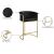 Donatella Velvet Counter Stool with Gold Steel Base