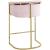 Donatella Velvet Counter Stool with Gold Steel Base