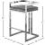 Ezra Velvet Counter Stool with Chrome Steel Base