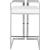 Ezra Faux Leather Counter Stool with Chrome Steel Base
