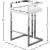 Ezra Faux Leather Counter Stool with Chrome Steel Base