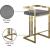 Ezra Velvet Counter Stool with Gold Steel Base