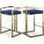 Ezra Velvet Counter Stool with Gold Steel Base