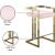 Ezra Velvet Counter Stool with Gold Steel Base