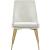 Karina Velvet Dining Chair with Polished Gold Metal Frame