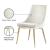 Karina Velvet Dining Chair with Polished Gold Metal Frame