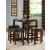Brussel II Contemporary Dining Room Set (Table + 4 Stools)