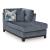 Maxon Place Fabric U-Shaped 3-Piece Sectional Sofa w/Left Chaise