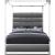 Encore Faux Leather King Size Canopy Bed
