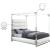 Encore Faux Leather Canopy Bed