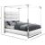 Encore Faux Leather Canopy Bed