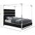 Encore Faux Leather King Size Canopy Bed