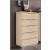 Platinum Wood Chest w/5 Drawers