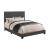 Boyd Fabric Upholstered Bed w/Nailhead Trim, Queen Size