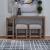 Corso Modern 3-Piece Console Bar Table Set - Natural & Concrete