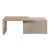 Corso Irregular Faux Concrete/Wood Cocktail Table