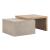 Corso Irregular Faux Concrete/Wood Cocktail Table