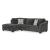 Biddeford 2-Piece Polyester L-Shaped Sectional Sleeper w/Left Arm Chaise Facing