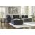Biddeford 2-Piece Polyester L-Shaped Sectional w/Right Arm Chaise Facing