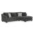 Biddeford 2-Piece Polyester L-Shaped Sectional Sleeper w/Right Arm Chaise Facing