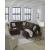 Kimlee 3-Piece Polyester U-Shaped Sectional Sofa w/Left Arm Chaise Facing
