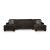Kimlee 3-Piece Polyester U-Shaped Sectional Sofa w/Double Chaise