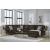 Kimlee 3-Piece Polyester U-Shaped Sectional Sofa w/Left Arm Chaise Facing