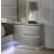 SM Paradox Gloss Laminate Platform Bedroom Set w/LED Light