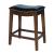 Elmo Bonded Leather Counter Stool, Cinnamon Wood Base